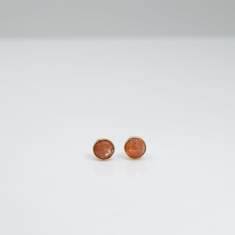 Stunning Amazonite round studs